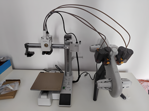 Impresora <span class=keywords><strong>3D</strong></span> Original Bamboolab A1 Mini Combo, Impresora de Escritorio FDM para el Hogar, Nivelación Totalmente Automática, Multicolor, Alta Velocidad - Product Image 3