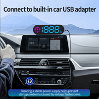 2026 WiiYii G29 GPS HUD Speedometer Kompas Pengatur Waktu Mengemudi Layar LED 6 Warna yang Dapat Diganti Dudukan Hisap Kaca Depan Mobil