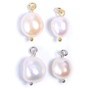 Colgante de Perla de Agua Dulce Barroca de 8mm, Natural e Irregular, de Acero Inoxidable, Accesorios DIY para Joyería Femenina - Product Image 4