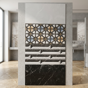 Carrelage mural en céramique 30x60cm, design lumineux, 12x24, simple et élégant pour salle de bain, intérieur de maison, Foshan Chine, carrelage mural en pierre naturelle - Product Image 2