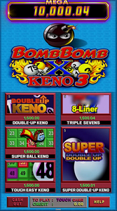 QIQU Bomb Bomb KENO 3 2 Vertical avec numéro porte-bonheur pour machine d'arcade à monnayeur, jeu vidéo, jeu de plateau Wms550 Pog - Product Image 4