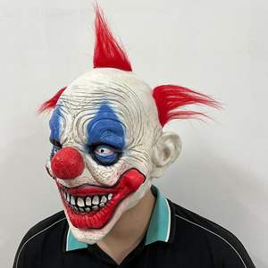 Vente en gros Masque de clown Halloween Caoutchouc souple Effrayant Fête Carnaval Masque de déguisement de clown d'horreur en latex pour fête déguisée - Product Image 2