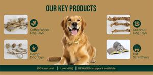 Grossiste Coco Husk Ball Toy Bulk Prix de gros Noix de coco Moderne Jouets à mâcher pour animaux de compagnie Couleur naturelle Toutes les vacances Corde solide du Vietnam - Product Image 6