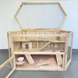 SDHC001 Wooden Hamster Cage In Stock
