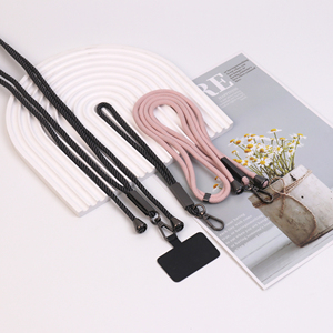 Custom 5Mm Durable Eco-Friendly Polyester Twill Round Lanyard Adjustable <b>Clip</b> & Printed Id Badge Rope Black Metal <b>Hook</b> - Product Image 6