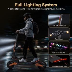 แบตเตอรี่ลิเธียม N16 60V 30Ah สกู๊ตเตอร์ไฟฟ้าแบบออฟโรด 11 นิ้ว มอเตอร์คู่ สำหรับผู้ใหญ่ พับได้ แรงทรงพลัง - Product Image 6