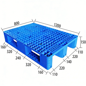 Paleta <span class=keywords><strong>de</strong></span> Plástico <span class=keywords><strong>de</strong></span> Una Cara y Nueve Patas 1200x800mm Económica para Exportación - Product Image 5