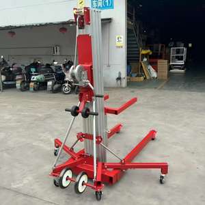 नए मैनुअल हैंड क्रैंक्ड एल्यूमीनियम मिश्र धातु लिफ्ट पोर्टेबल लिफ्ट पोर्टेबल लिफ्ट प्लेटफॉर्म एडजस्टेबल ऊंचाई 3.5 मीटर 5 मीटर 6.5 मीटर मीटर - Product Image 4