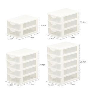<span class=keywords><strong>2</strong></span>/<span class=keywords><strong>3</strong></span>/4/5 Schichten Stapelbare Kunststoff Home Office Kunststoff Schublade Desktop Makeup Organizer Schubladen <span class=keywords><strong>Box</strong></span> - Product Image 1
