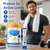 Poudre de protéines de lactosérum KUNYON, formule triple protéine, mélange de boisson instantanée pour une nutrition quotidienne