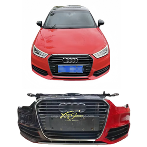 El montaje de labio delantero más vendido para <span class=keywords><strong>Audi</strong></span> <span class=keywords><strong>A1</strong></span> incluye Panel de nariz frontal, faros delanteros, luces antiniebla, piezas de parachoques de coche usadas - Product Image 1