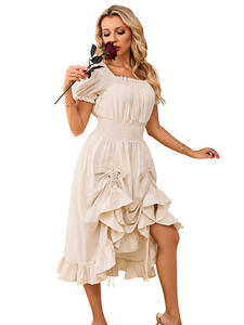 <span class=keywords><strong>Costume</strong></span> Cosplay d'Halloween Adulte Déguisement Toussaint pour Hommes Femmes Princesse Style <span class=keywords><strong>Moyen</strong></span> Âge Décontracté Maxi Longueur Solide - Product Image 4