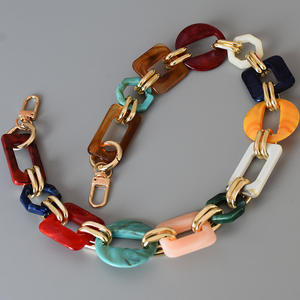 Accesorios de bolsa de bricolaje coloridos y de moda: <span class=keywords><strong>correas</strong></span> de bolsa de cadena de plástico <span class=keywords><strong>intercambiables</strong></span>, brillantes y elegantes - Product Image 4