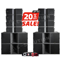 4 Subwoofers KS28-A 18 pouces, 8 Enceintes Line Array 2 voies K210-A 10 pouces, Système Sonore Professionnel pour Scène Live, Néodyme, Contreplaqué de Bouleau, Haute Résolution