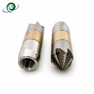 יחידת תאורה חדשה CS מיני G1/8 זרבובית סיבובית לניקוי ביוב 60 גרם 20-30 ליטר זרימה קטנה 2 צדדים <span class=keywords><strong>3</strong></span> זרבוביות אחוריות לניקוי קווי מלכודות - Product Image 2