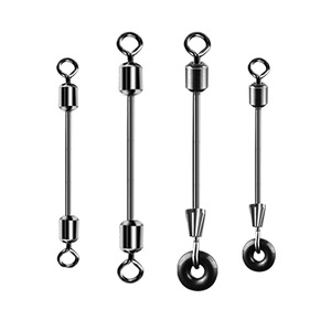 Aohu Double-Headed Swivel Quick Connect Fishing Tackle <b>Large</b> Medium Small Stainless Steel For Freshwater Fishing - Product Image 5