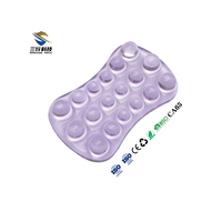 Tapis de souris en gel de silicone transparent avec repose-poignet antidérapant pour le jeu, le bureau et la maison – En stock