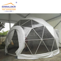 Tente gonflable de dôme-double couche transparente serrée d'air pour des événements et des expositions extérieurs