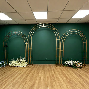 DKB Modern Gold-Plated Five-Bar Arch <b>Wedding</b> <b>Props</b> Outdoor <b>Wedding</b> Scene Layout with Wrought Iron Screen Shelf New Style - Product Image 1
