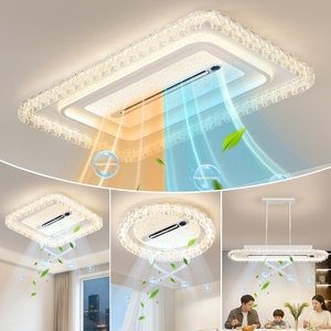 Ventilador de Techo Moderno y Sencillo con Luz Fría y Cálida, Sin Aspas, Modelo 2026, para Dormitorio, Comedor, Purificador de Aire, Silencioso, para Sala de Estar - Product Image 1
