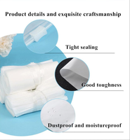 Sac d'emballage en plastique recyclable personnalisé pour lingerie, sac à fermeture éclair en EVA givré pour sous-vêtements, sac à fermeture éclair mat pour petits vêtements avec logo