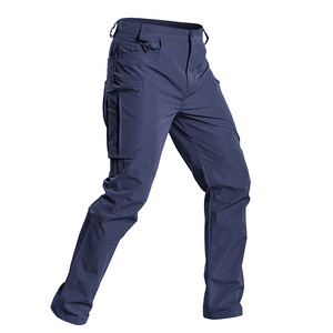Pantalones Cargo Tácticos para Hombre IX10, Estilo Deportivo, Casuales, para Senderismo, Color Azul Marino, Ripstop, Impermeables, Más Vendidos - Product Image 1
