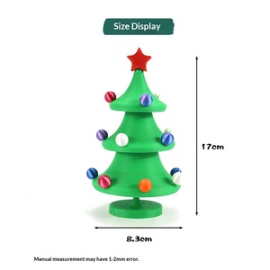 Mini sapin <span class=keywords><strong>de</strong></span> Noël imprimé en 3D, ornement <span class=keywords><strong>de</strong></span> bureau, décorations artificielles en plastique, <span class=keywords><strong>petit</strong></span> sapin <span class=keywords><strong>de</strong></span> Noël <span class=keywords><strong>pour</strong></span> la maison, le bureau, <span class=keywords><strong>cadeau</strong></span> - Product Image 3