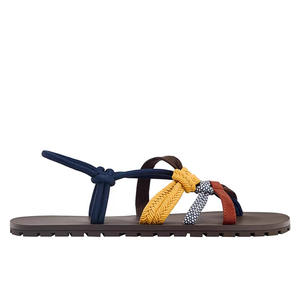 Sandalias de verano para mujer, de exterior, con parte superior de felpa suave, colores mixtos, con hebilla, cálidas, con suela de goma, de suela fina y gruesa, a la moda, al por mayor - Product Image 5