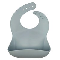 Bavoir pour bébé en silicone unisexe, personnalisé, antidérapant, imperméable