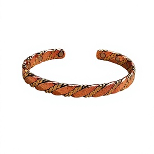 Handmade Fashion Copper <b>Bracelet</b> with Open Adjustable Design for Comfortable Daily Wear and Stylish Looks - Product Image 1