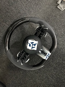 Volant sport en fibre de carbone avec LED pour Mercedes Benz AMG W205 W212 W213 X217 W217 Classe W221 W222 <span class=keywords><strong>S63</strong></span> C300 CLA <span class=keywords><strong>GLE</strong></span> - Product Image 2