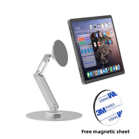 Support de bureau stable à 360 degrés pour téléphone portable, écran pliable, support en alliage de zinc, support magnétique pour ordinateur portable, tablette