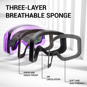 חג המולד ילדים מתנות מותאם אישית לוגו סקי משקפי סקי מקוטב משקפי סקי מקוטב משקפי שמש סנובורד - Product Image 3