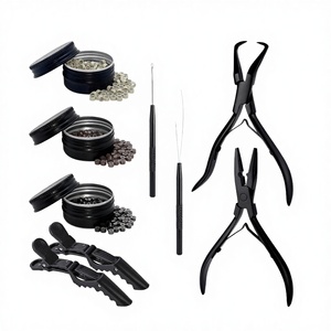 Hair <b>Extensions</b> Micro Link <b>Bead</b> Closer Professional Salon Use Stainless Steel Nano Ring Strong Hold Home Use Pliers - Product Image 1