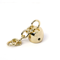B8016 Boucle à pompon métallique personnalisée de bonne qualité pour accessoires de bagagerie, boucles de suspension à pompon