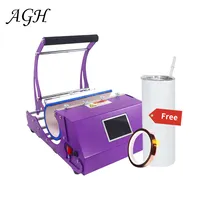 AGH الجملة جميع في واحد 20oz 30oz التسامي بهلوان الحرارة الصحافة آلة آلة طباعة الحرارة الضغط آلة ل البهلوانات