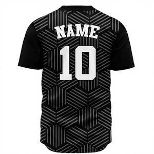 Chemises en jersey de baseball personnalisées de style décontracté grande taille en polyester 100% unisexe avec impression par sublimation d'un animal/personnage - Product Image 2