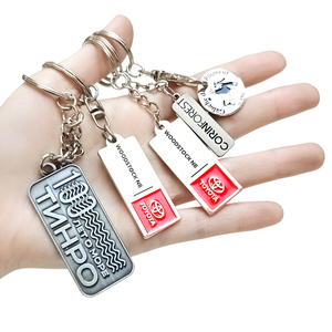 Wholesale Blank <b>Engraved</b> Metal <b>Keyring</b> 2D 3D Embossed Key chain Soft Enamel Zinc Alloy Custom Shape Metal Keychain Factory - Product Image 2