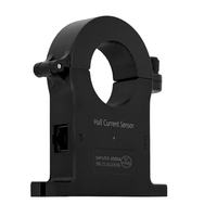 SHOONIS Sensor Penjepit Arus Efek Hall DC Pemasangan Loop Terbuka 9-16V Akurasi 1% Output Cahaya 2-Kanal RJ45