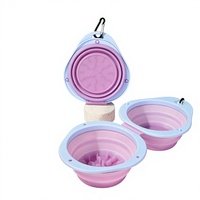 Gamelle pliable personnalisable en TPR pour animaux de compagnie, directement de l'usine – Bol de voyage portable pour chiens et chats, gamelle pliable pour nourriture et eau pour animaux de compagnie en extérieur