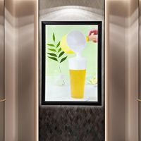 Gdrasuya10 Home Cinéma Cadre mural pour affiche de film à LED 27X40inch Aluminium Advertising Picture Display Light Box Steel