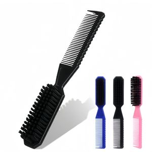 1PC <span class=keywords><strong>Brosse</strong></span> à cou de barbier style vintage à poils en nylon, <span class=keywords><strong>brosse</strong></span> double face 2-en-1 pour le nettoyage après la <span class=keywords><strong>coupe</strong></span> de cheveux, outil de coiffage pour moustache et barbe - Product Image 1