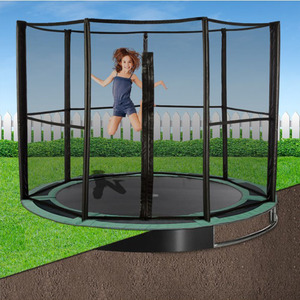 Trampolino da esterno interrato Zoshine con rete protettiva, materiali in PVC espanso, varie misure (6-18 piedi), per bambini dai 3 anni in su - Product Image 3