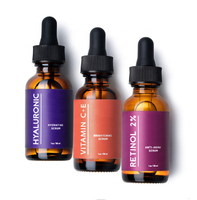 Lage Moq Organische Natuurlijke Koreaanse Retinol Whitening 30% Vitamine C Serum Gezicht Serum Set