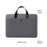 Sacoche d'ordinateur portable moderne en PU personnalisée, imperméable, de protection, sac à main de voyage unisexe, sac à bandoulière