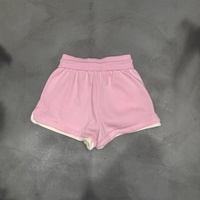 Pantalones Cortos Deportivos de Doble Capa Transpirables para Mujer, de Verano, con Cordón Ajustable, Remaches y Cintura Alta, 100% Poliéster