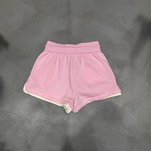 Shorts de course double couche pour femme, effet deux pièces, en maille, avec cordon de serrage, taille haute, pour l'été - Product Image 2