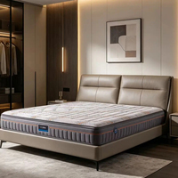Matelas orthopédique durable à ressorts ensachés haute élasticité, absorption silencieuse des chocs, double face, souple et ferme