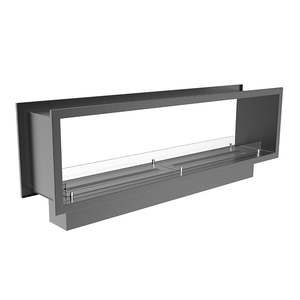 1800Mm Hai Mặt Được Xây Dựng Trong Điện Bio Flame TV Đứng Treo Tường Lò Sưởi - Product Image 4