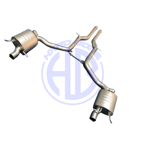 Para Mercedes Benz C63 AMG W204 Sistema de escape deportivo con válvula Tubos de escape de acero e inoxidable para modelo de logotipo de clase C - Product Image 2